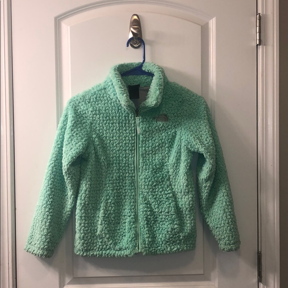 Mint Green Kids North Face Jacket